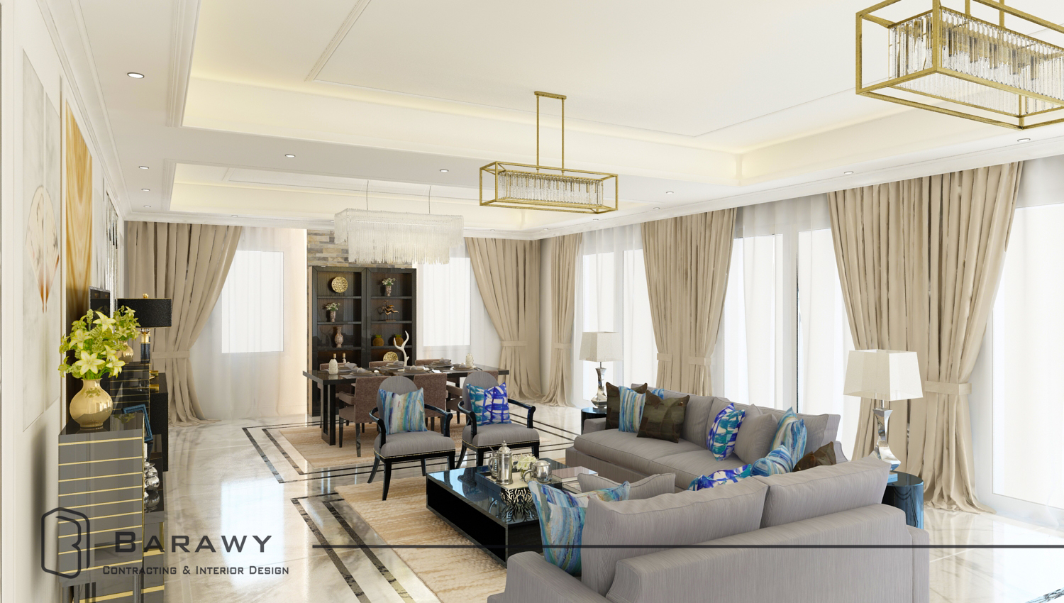 تشطيب ريسيبشن عصري